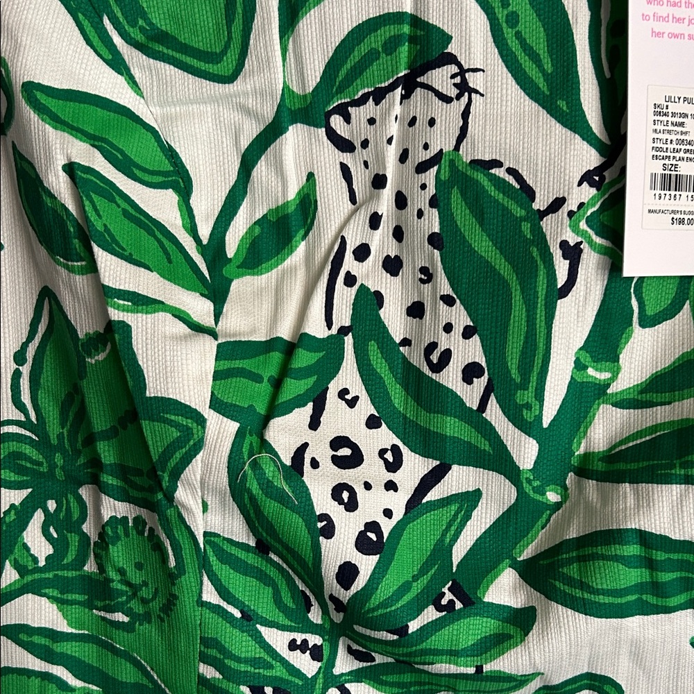 Lilly Pulitzer Green Botanical Print Dress - Incredible Detail! - Picture 5 of 9